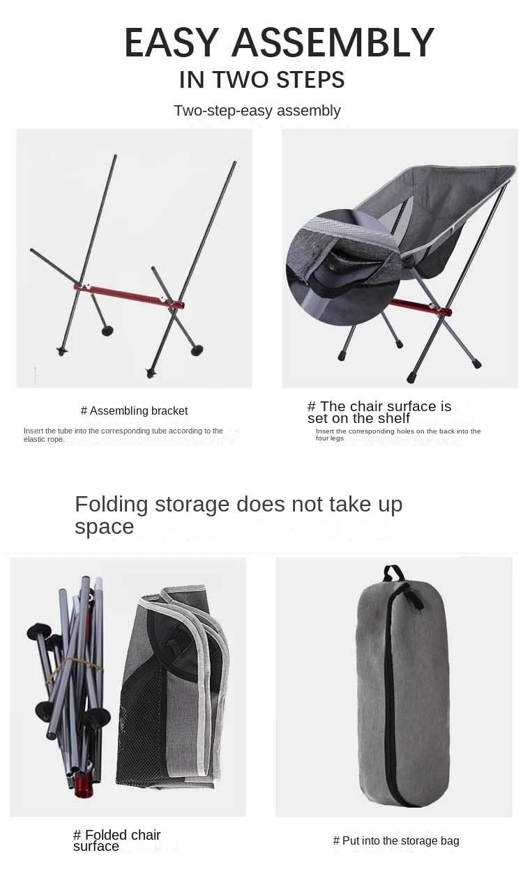 Aluminum Alloy Ultra-Light Folding Camping Moon Chair price